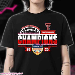 Texas Tech Red Raiders 2026 Capital One Orange Bowl Champions Locker Room T-Shirt