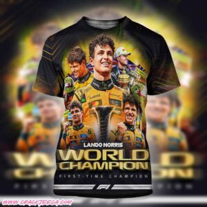 The First Formula 1 World Championship For Lando Norris 2025 All Over Print Shirt