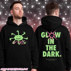 Travis Scott Cactus Jack X Nike Artwork Smiley Glow In The Dark Pull Over Hoodie Shirt