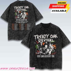Treaty Oak Revival West Texas Degenerate Tour Dates 2026 North American Washed T-Shirt