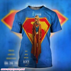 Truth Justice Whatever Supergirl 2026 James Gunn DC Studios All Over Print Shirt