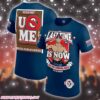 WWE Thank You John Cena Autographed Farewell Tour London 2025 T-Shirt