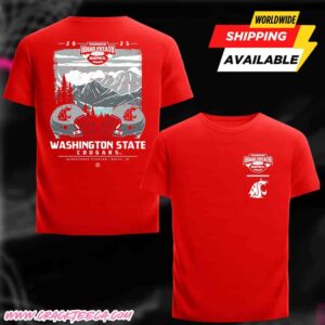 Washington State Cougars Famous Idaho Potato Bowl 2025 At Albertsons Stadium In Boise Idaho Merch Tee Helmet Red T-Shirt