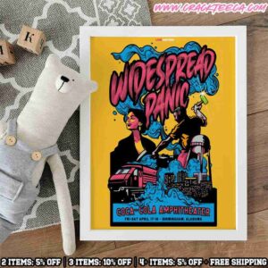 Widespread Panic Birmingham Alabama 2026 At Coca-Cola Amphitheater On April 17-18 Home Decor Poster Canvas