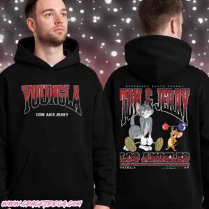Young LA X Tom And Jerry Winter Collection 2025 Los Angeles Pull Over Hoodie Shirt