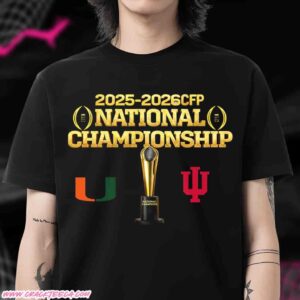 2025-2026 CFP National Championship Indiana Hoosiers Vs Miami Hurricanes Unisex Matchup Unisex T-Shirt
