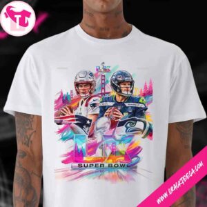 2025-26 Super Bowl LX Is Set New England Patriots Vs Seattle Seahawks Championship Showdown T-Shirt