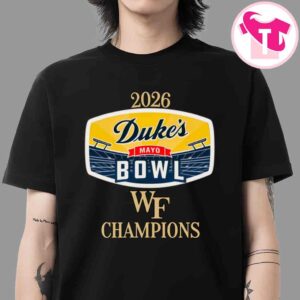 2026 Duke’s Mayo Bowl Champions Wake Forest Demon Deacons Logo T-Shirt