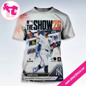 2026 MLB The Show Cover Topps Now Aaron Judge All Over Print Shirt