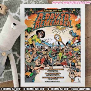 A Day To Remember Brazil Tour Dates 2026 Home Decor Poster Canvas