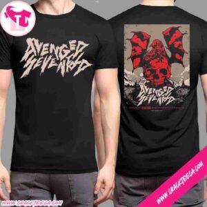Avenged Sevenfold Bogota Col 2026 Concert Poster At Movistar Arena On January 20th With Mad Tree T-Shirt