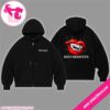 Babymonster Symbol Psycho Red Lips Zip Hoodie Shirt