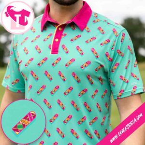 Back To The Future Hoverboard All Day Golf Polo Shirt