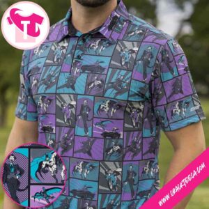 Batman 85th Anniversary Funny Papers All Day Golf Polo Shirt