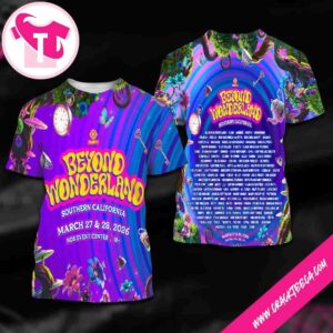 Beyond Wonderland 2026 Southern California Lineup On March 27-28 At Nos Event Center All Over Print Shirt