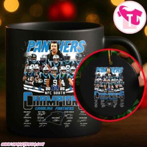 Carolina Panthers NFC South Champions 2025 Signature Mug T-Shirt