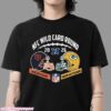 2026 NFC Wild Card Round Carolina Panthers Vs Los Angeles Rams Helmet Matchup T-Shirt 2026 NFC Wild Card Round Carolina Panthers Vs Los Angeles Rams Helmet Matchup T-Shirt