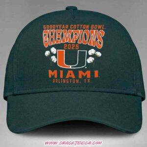 Congrats Miami Hurricanes 2025 Goodyear Cotton Bowl Champions Hat-Cap