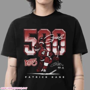 Detroit Red Wings 500 Level Patrick Kane 500th Goal Locker Room T-Shirt