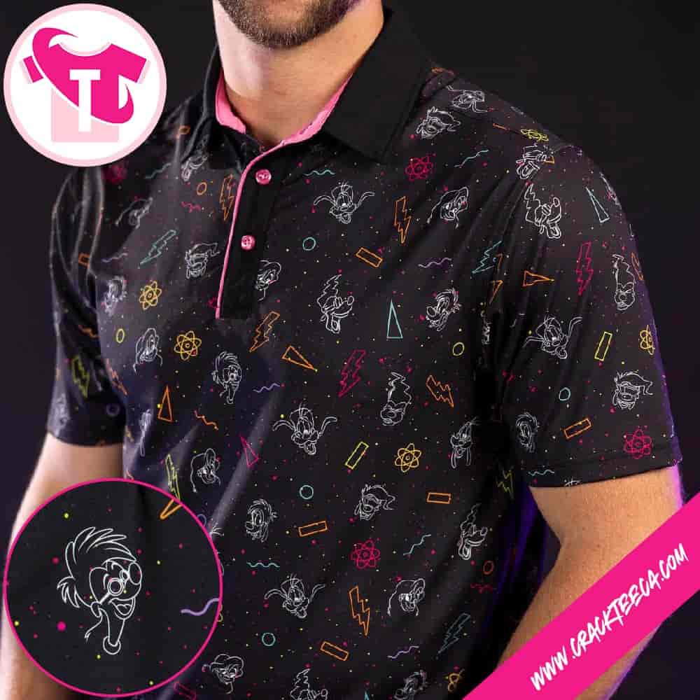 Disney’s A Goofy Movie Electric Ensemble All Day Golf Polo Shirt Disney’s A Goofy Movie Electric Ensemble All Day Golf Polo Shirt