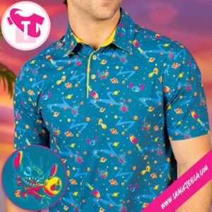 Disney’s Lilo & Stitch Deep Space Trouble All Day Golf Polo Shirt