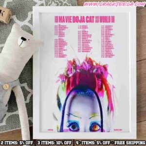 Doja Cat Tour Ma Vie World Tour Dates 2026 Home Decor Poster Canvas