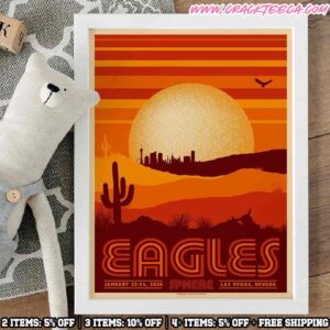 Eagles Las Vegas Nevada 2026 Concert Poster At Sphere On January 23-24 Home Decor Poster Canvas