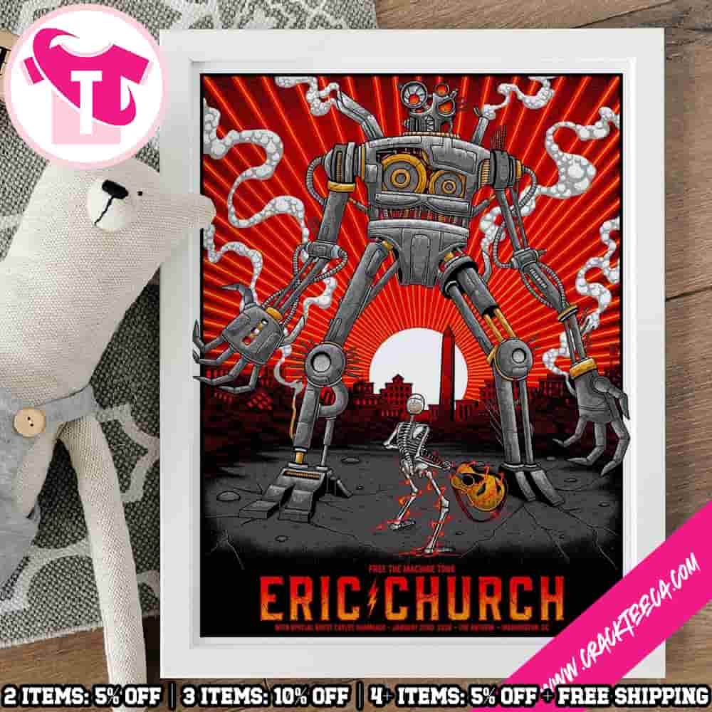 Eric Church Washington DC 2026 Free The Machine Tour At The Anthem On Januray 22nd Home Decor Poster Canvas Eric Church Washington DC 2026 Free The Machine Tour At The Anthem On Januray 22nd Home Decor Poster Canvas