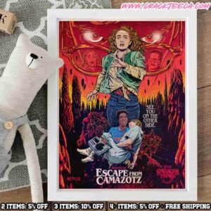 Escape From Camazotz Stranger Things 5 Chapter 6 Artwork By Butcher Billy See You On The Other Side Decor Poster Canvas