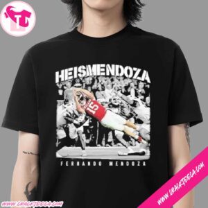 Fernando Mendoza Heismendoza Indiana Hoosiers CFP National Championship 2025-26 T-Shirt