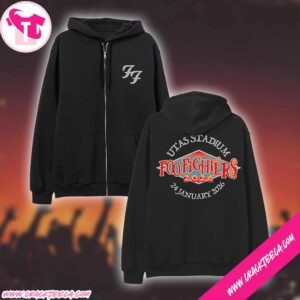 Foo Fighters Australia Tasmania 2026 Exclusive Merch Live At Utas Stadium On January 24 Pull Over Zip Hoodie Shirt