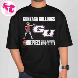Gonzaga Bulldogs X One Piece College Basketball US Voyage 2026 T-Shirt