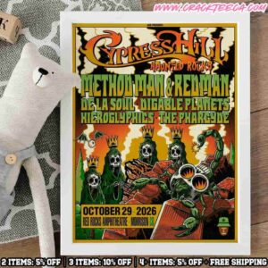 Haunted Rocks With Cypress Hill 2026 At Red Rocks Amphitheatre In Morrison On October 29 Decor Poster Canvas