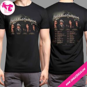 Hollywood Vampires UK Europe 2026 Tour Dates T-Shirt Merchandise