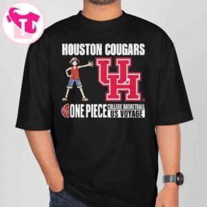 Houston Cougars X One Piece College Basketball US Voyage 2026 T-Shirt