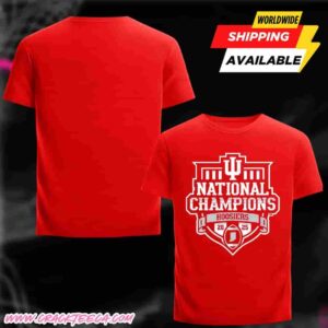 Indiana Hoosiers 2025-26 Football National Champions Red T-Shirt