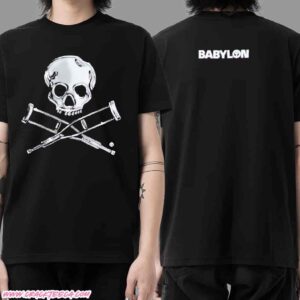 Jackass X Babylon Silver Skull Anniversary Merchandise T-Shirt
