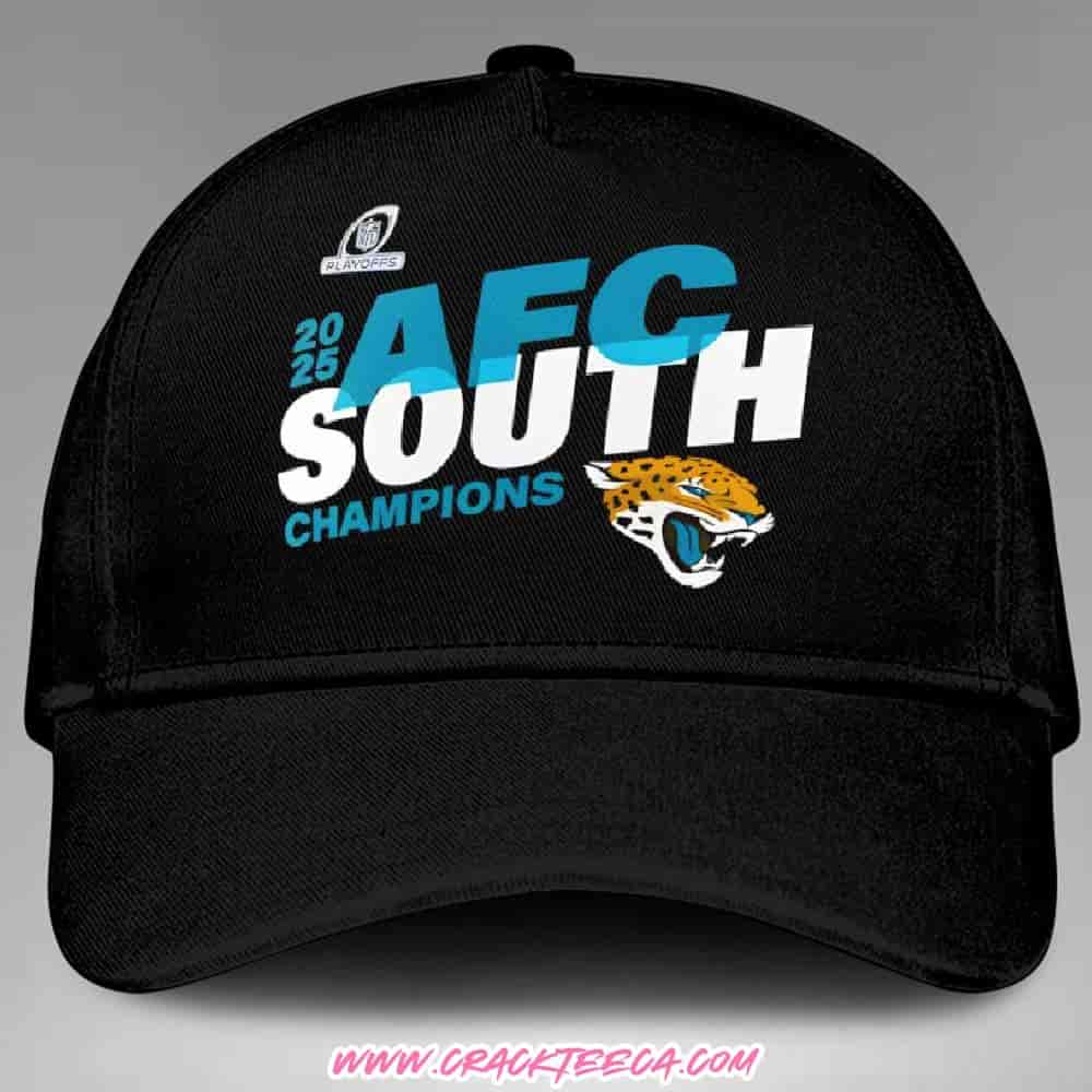 Jacksonville Jaguars 2025 Afc South Division Champions Classic Hat-Cap Jacksonville Jaguars 2025 Afc South Division Champions Classic Hat-Cap