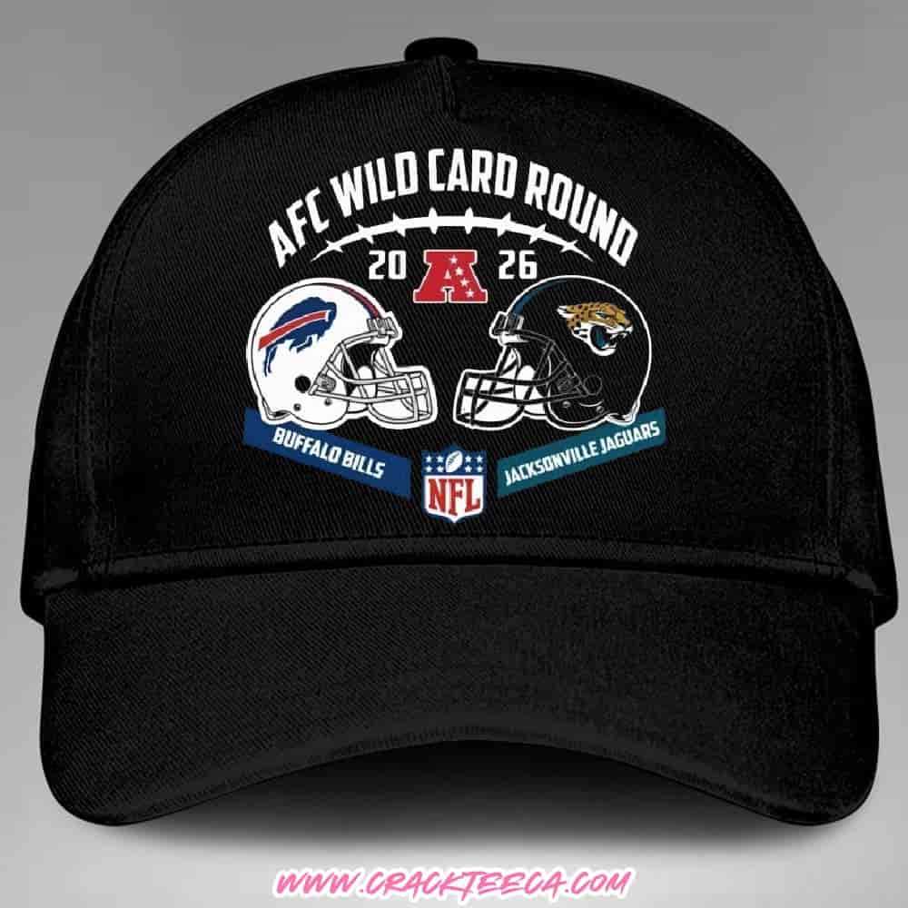 Jacksonville Jaguars Vs Buffalo Bills AFC Wild Card Game Helmet Matchup Classic Hat-Cap Jacksonville Jaguars Vs Buffalo Bills AFC Wild Card Game Helmet Matchup Classic Hat-Cap