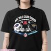 Los Angeles Chargers Vs New England Patriots 2026 AFC Wild Card Round Helmet Matchup T-Shirt