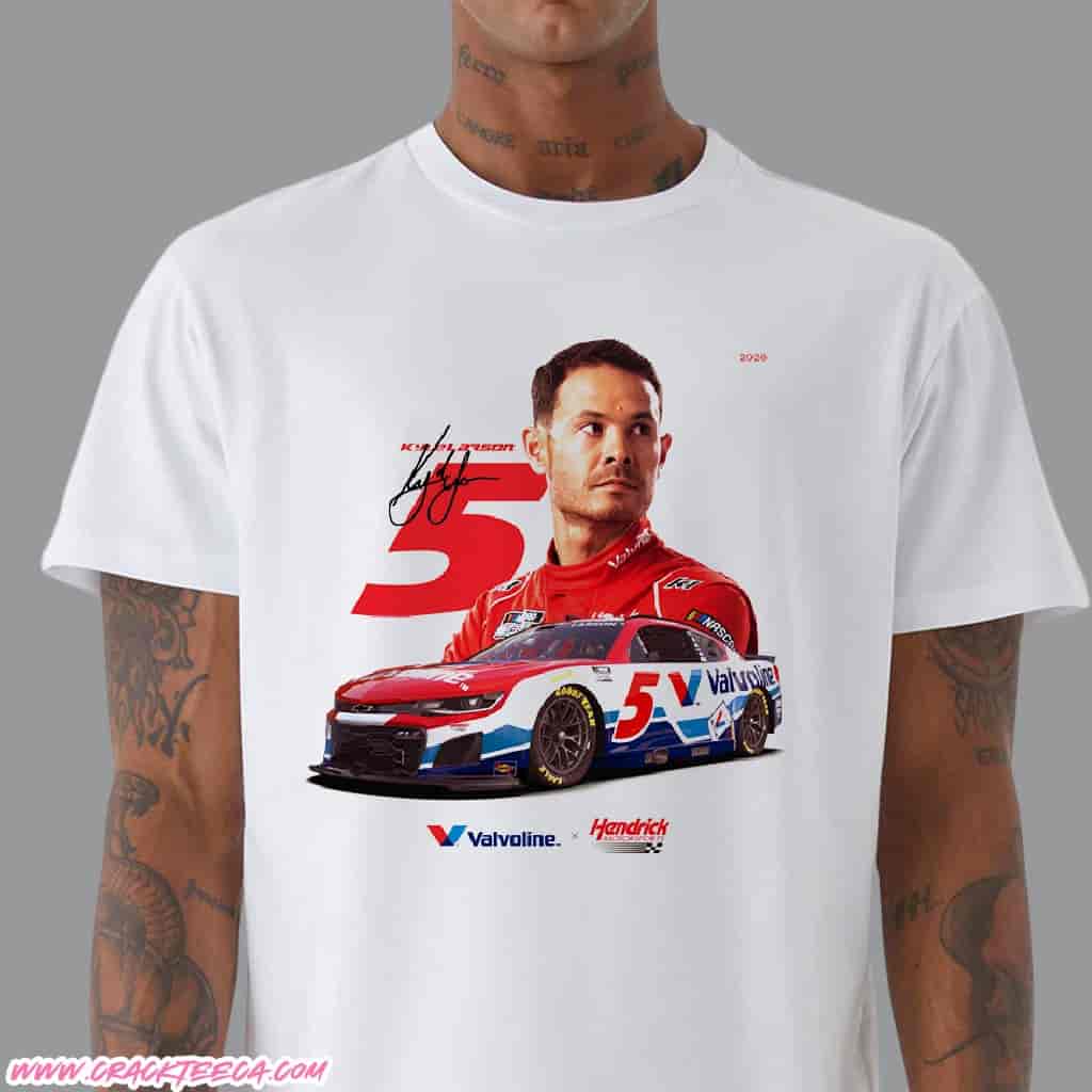 Kyle Larson 2026 Nascar Cup Series New No 5 Valvoline Chevrolet Paint Scheme Revealed T-Shirt Kyle Larson 2026 Nascar Cup Series New No 5 Valvoline Chevrolet Paint Scheme Revealed T-Shirt