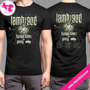 Lamb Of God Into Oblivion Tour 2026 North America Schedule List Dates T-Shirt
