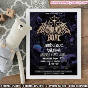 Lamb Of God The Headbangers Boat 2026 Lineup On October 30 November 3 Poster Canvas