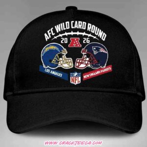 Los Angeles Chargers Vs New England Patriots 2026 AFC Wild Card Round Helmet Matchup Classic Hat-Cap