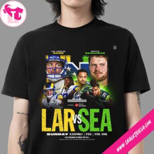 Los Angeles Rams Vs Seattle Seahawks 2025-26 NFC Championship Final Battle For Super Bowl Lx T-Shirt