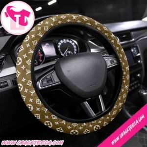 Louis Vuitton Classic Heritage Brown Steering Wheel Cover