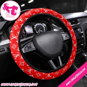 Louis Vuitton Crimson Prestige Steering Wheel Cover
