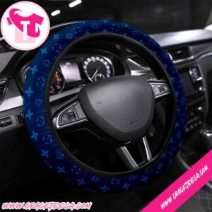Louis Vuitton Deep Ocean Navy Steering Wheel Cover