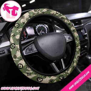 Louis Vuitton Tactical Camo Luxe Steering Wheel Cover