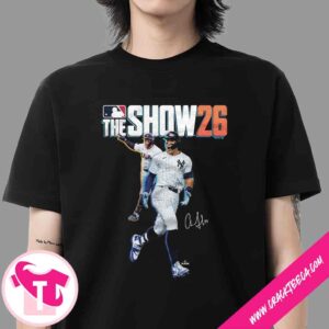 MLB The Show 26 Cover Aaron Judge Signature Unisex T-Shirt